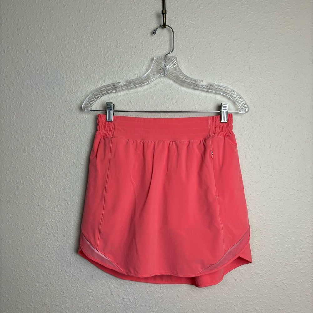 Lululemon Hotty Hot High-Rise Skirt *Long Size 6 in Raspberry Cream